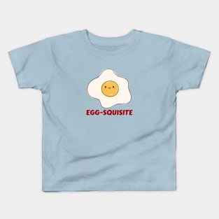 Egg-squisite | Egg Pun Kids T-Shirt